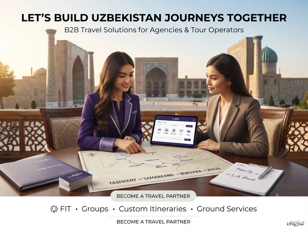 B2B travel agency partnership Uzbekistan