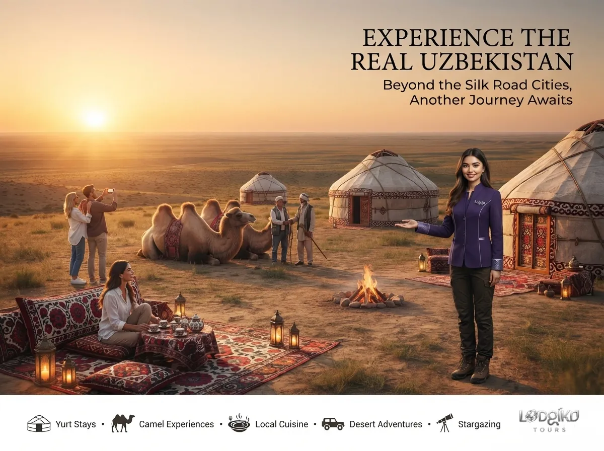 Authentic Uzbekistan yurt and cultural experience